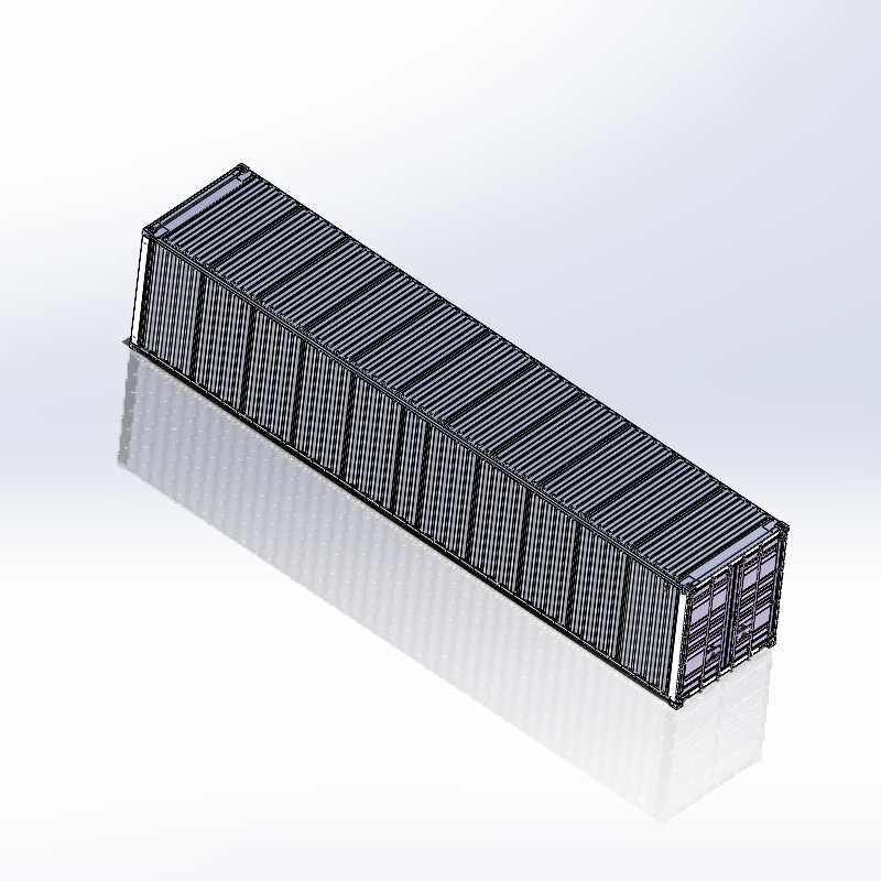 11套集装箱模型-Solidworks机械设计图纸的图6
